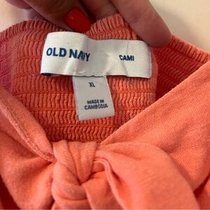 Peach, fit and flare dress